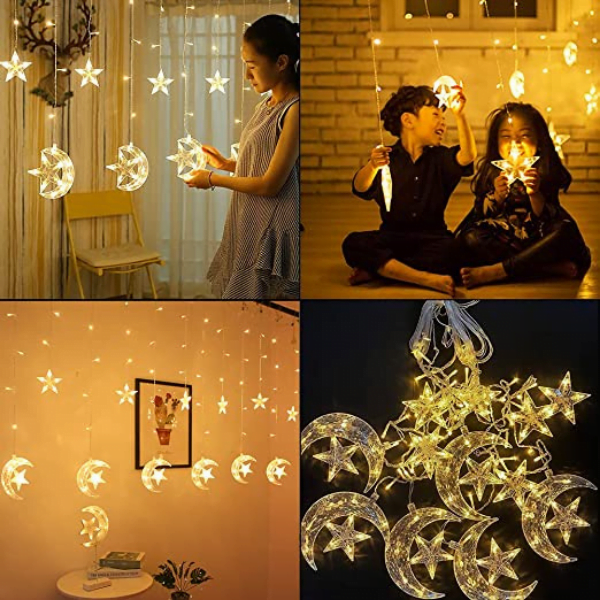 Guirlande lumineuse LED pour décoration du Ramadan 2023, guirlande